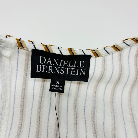 NWT Danielle Bernstein Striped Midi Dress - Picture 6 of 7